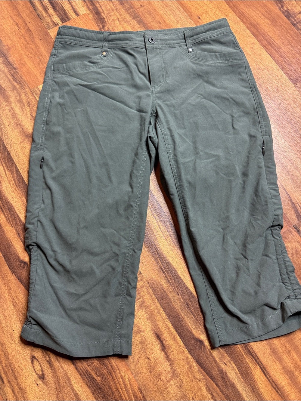 Kuhl Trekr Kapri Pants‎ Womens 8 Gray 19” Inseam Hiking Outdoor Gorpcore 6236